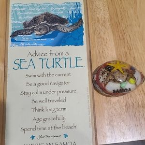 Wall decor sign, paper weight shell